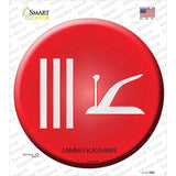Jammu Kashmir Country Novelty Circle Sticker Decal