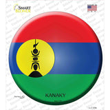 Kanaky Country Novelty Circle Sticker Decal