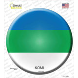 Komi Country Novelty Circle Sticker Decal