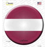 Latvia Country Novelty Circle Sticker Decal