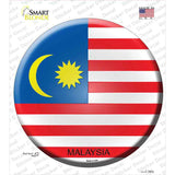 Malaysia Country Novelty Circle Sticker Decal