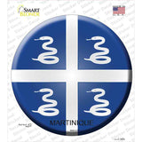 Martinique Country Novelty Circle Sticker Decal