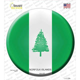 Norfolk Islands Novelty Circle Sticker Decal