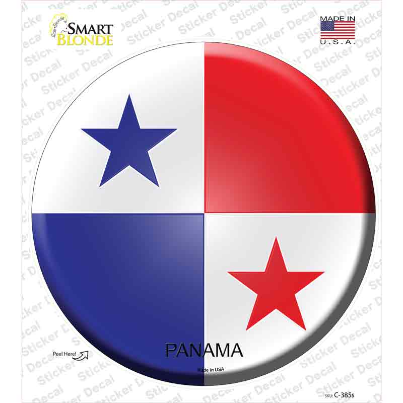 Panama Country Novelty Circle Sticker Decal