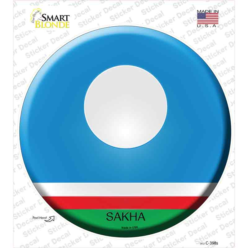 Sakha Country Novelty Circle Sticker Decal