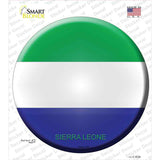 Sierra Leone Country Novelty Circle Sticker Decal