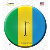 St Christopher Country Novelty Circle Sticker Decal