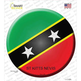 St Kitts Nevis Country Novelty Circle Sticker Decal