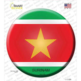 Surinam Country Novelty Circle Sticker Decal