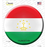 Tajikistan Country Novelty Circle Sticker Decal