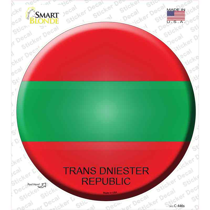 Trans Dniester Republic Novelty Circle Sticker Decal