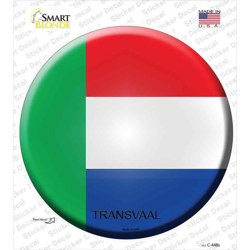 Transvaal Country Novelty Circle Sticker Decal