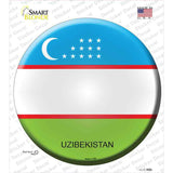 Uzibekistan Country Novelty Circle Sticker Decal