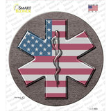 Medical Cross Novelty Circle Sticker Decal