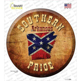 Southern Pride Arkansas Novelty Circle Sticker Decal
