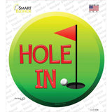 Hole In One Novelty Circle Sticker Decal