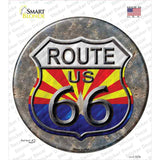 Arizona Route 66 Novelty Circle Sticker Decal