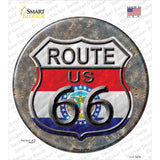 Missouri Route 66 Novelty Circle Sticker Decal