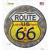 New Mexico Route 66 Novelty Circle Sticker Decal