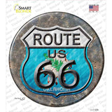 Oklahoma Route 66 Novelty Circle Sticker Decal