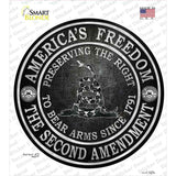 Americas Freedom Novelty Circle Sticker Decal