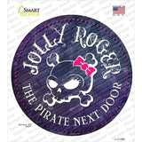 The Pirate Next Door Novelty Circle Sticker Decal