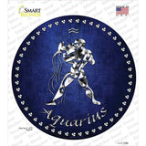Aquarius Novelty Circle Sticker Decal