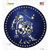 Leo Novelty Circle Sticker Decal
