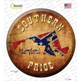 Southern Pride Maryland Novelty Circle Sticker Decal