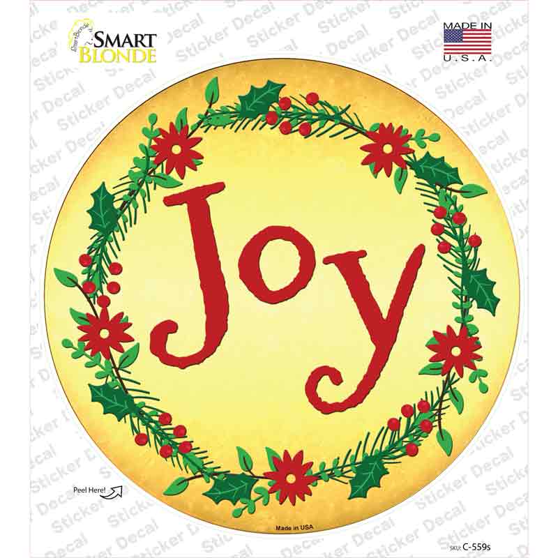 Joy Novelty Circle Sticker Decal