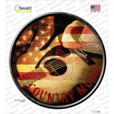 Country Music Novelty Circle Sticker Decal