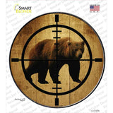 Bear Hunter Novelty Circle Sticker Decal