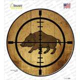 Boar Hunter Novelty Circle Sticker Decal