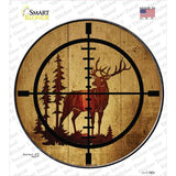 Elk Hunter Novelty Circle Sticker Decal