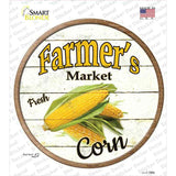 Farmers Market Corn Novelty Circle Sticker Decal