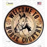 Horse Country Novelty Circle Sticker Decal