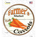 Farmers Market Carrots Novelty Circle Sticker Decal