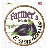 Farmers Market Eggplants Novelty Circle Sticker Decal