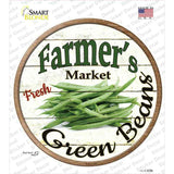 Farmers Market Green Beans Novelty Circle Sticker Decal