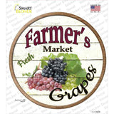 Farmers Market Grapes Novelty Circle Sticker Decal