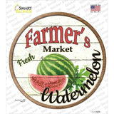 Farmers Market Watermelon Novelty Circle Sticker Decal