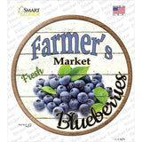 Farmers Market Blueberries Novelty Circle Sticker Decal