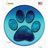 Paw Prints Novelty Circle Sticker Decal