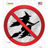 No Witches Novelty Circle Sticker Decal