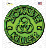 Zombie Killer Novelty Circle Sticker Decal