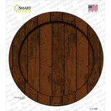 Wooden Background Novelty Circle Sticker Decal