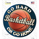 Basketball Novelty Circle Sticker Decal
