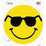 Shades Smile Novelty Circle Sticker Decal