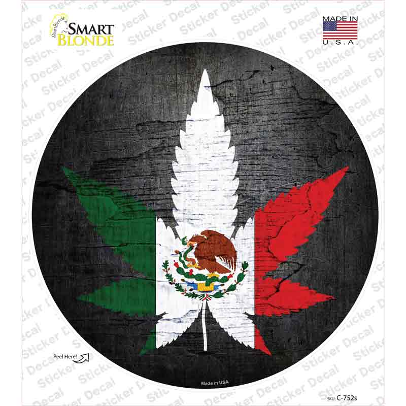 Mexican Pot Novelty Circle Sticker Decal