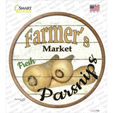 Farmers Market Parsnips Novelty Circle Sticker Decal